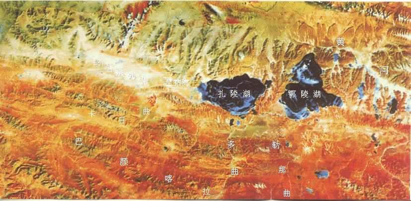 黄河河源卫星影像