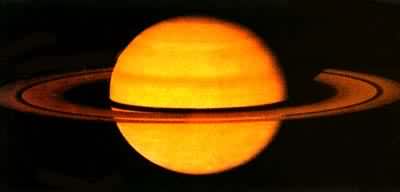 旅行者1号行星探测器拍摄的土星照片