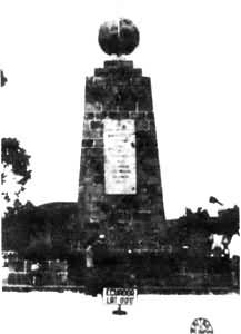 图1　1982年在厄瓜多尔首都基多建立的赤道纪念碑