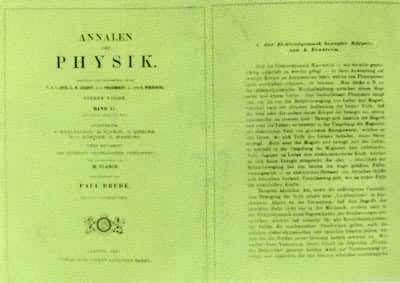爱因斯坦关于狭义相对论的著名论文(1905)