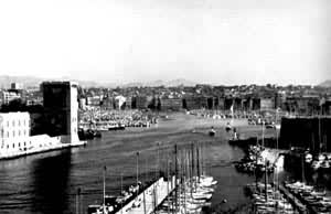 马赛旧港鸟瞰
