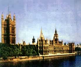 英国议会大厦，伦敦，浪漫主义建筑，1836～1868年建，G.巴里设计