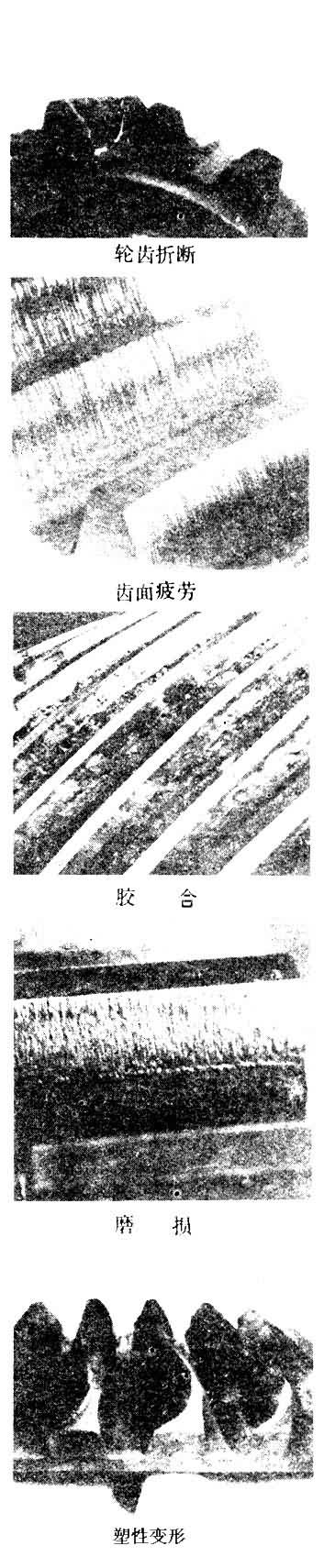 图1　齿轮轮齿的主要失效形式