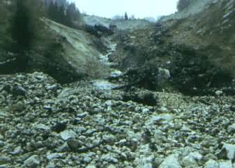 奥地利蒂罗尔州泥石流侵蚀