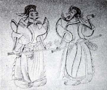 图7　沂南汉墓画像石烈士图（着平由帻加漆纱冠）