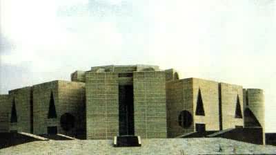 达卡国民议会厅，1962～1974年建，L.卡恩设计
