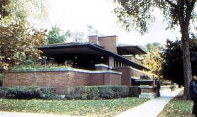 美国芝加哥罗比住宅，F.L.赖特设计的草原住宅代表作，1908年建