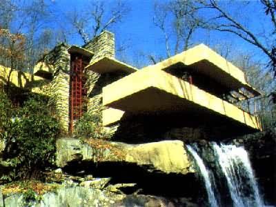 美国匹兹堡郊区的流水别墅，F.L.赖特的代表作，1936～1939年建
