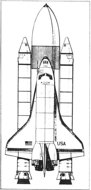 图1　“哥伦比亚”号航天飞机外形结构