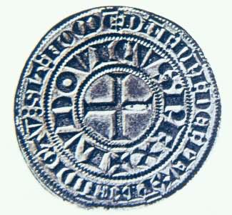 1266年在法国图尔铸造的德涅银币