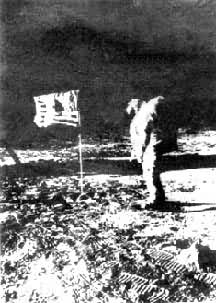 美国宇航员N.阿姆斯特朗在月球上(1969)