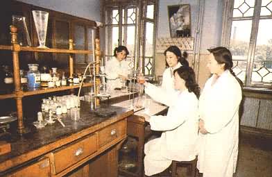 哈尔滨市第三中学教师在实验室备课
