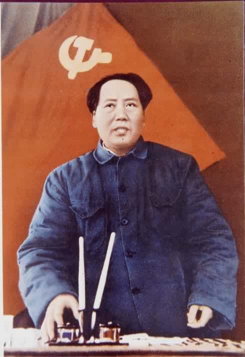 毛泽东在中国共产党七届二中全会上（1949）