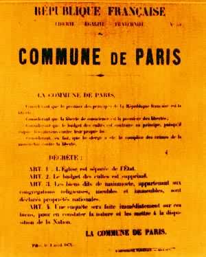 巴黎公社法令  政教分离法令