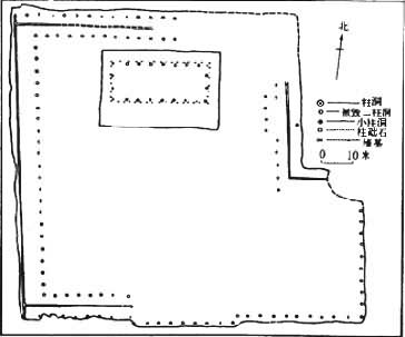 二里头1号宫殿遗址平面图