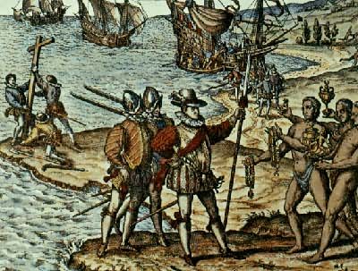 1492年12月6日，哥伦布在他发现并命名的西班牙岛登陆