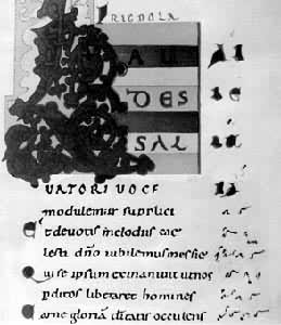 图1　9世纪欧洲的文字谱