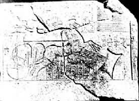 图4　古埃及阿美诺菲斯二世驾车射箭图