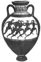 图7　古希腊赛跑纹饰图