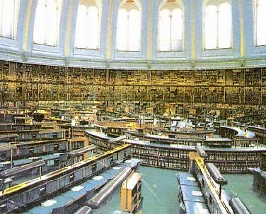 英国不列颠图书馆的大阅览厅
