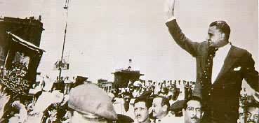 纳赛尔总统宣布苏伊士运河收归国有(1956年7月26日)