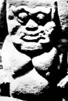 西夏石雕人像　宁夏银川西夏王陵碑亭遗址发现