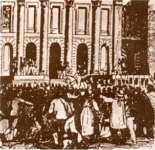 曼彻斯特宪章派群众包围市政厅