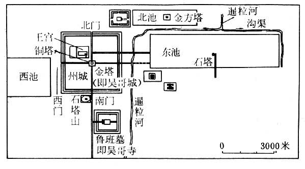 吴哥古迹平面图