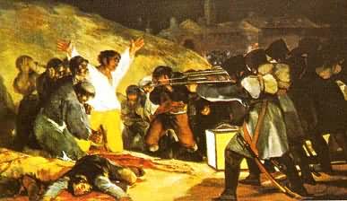 法军在马德里枪杀西班牙起义者(1808年5月3日)