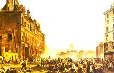 七月革命——巴黎起义者进攻市政厅（1830年7月28日）