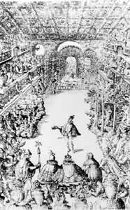 1581年在法国波旁官演出的《王后的喜剧芭蕾》（油画）