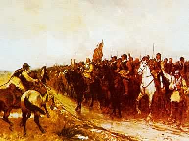邓巴战役中的O.克伦威尔及其军队(1650年9月3日)