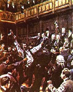 爱尔兰议员在英国议会下院拒绝以传统方式表决(1900)