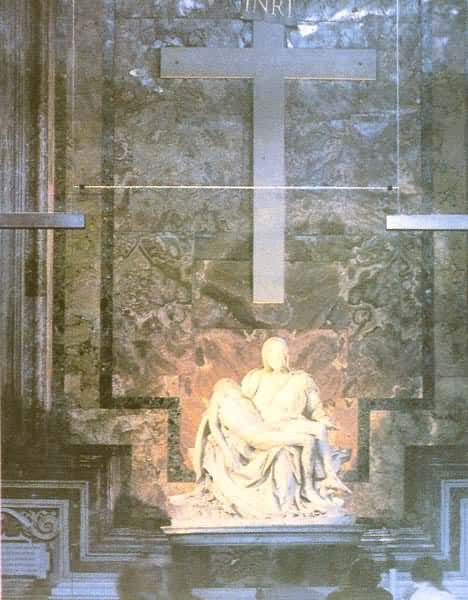 罗马圣彼得教堂内的哀悼基督像