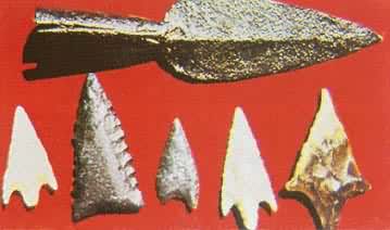 非洲新石器时代的箭簇(毛里塔尼亚沙漠地带出土)