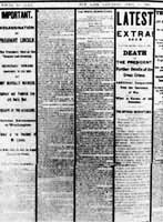 1865年4月15日《纽约先驱报》以多层标题报道A.林肯总统遇刺