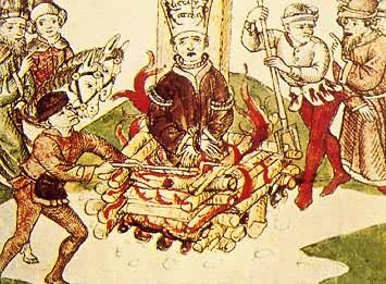 J.胡斯被处火刑（1415年7月6日）
