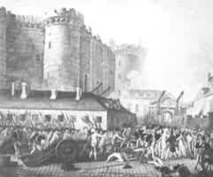 法国大革命中巴黎群众攻打巴士底狱(1789)