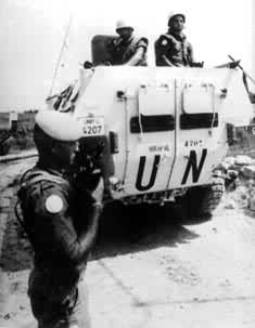 联合国维持和平部队在中东执行和平使命