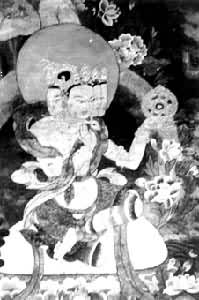 萨迦寺壁画《四面渡母造像》