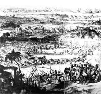 荷兰殖民军攻打望加锡市