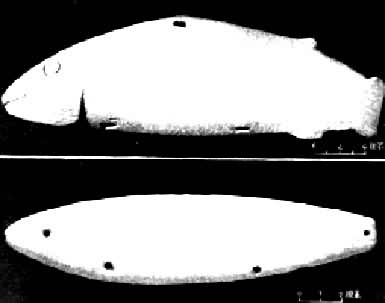 贝加尔湖沿岸新石器时代的石雕鱼像