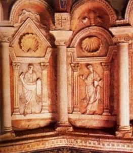 图 《先知》：意大利拉文纳正教洗礼堂彩塑(5世纪)
