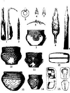 洞室墓文化的陶器、金属器、饰物及石范等