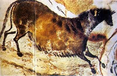 法国拉斯科克斯洞穴壁画：有孕奔马