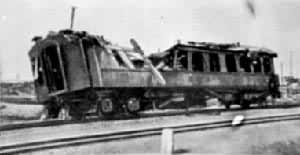 张作霖所乘列车在皇姑屯被炸现场