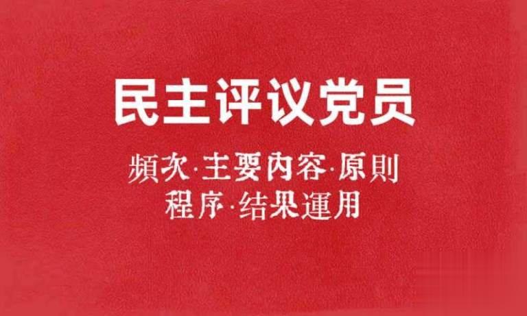 民主评议党员