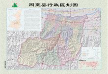 周至县行政区划图